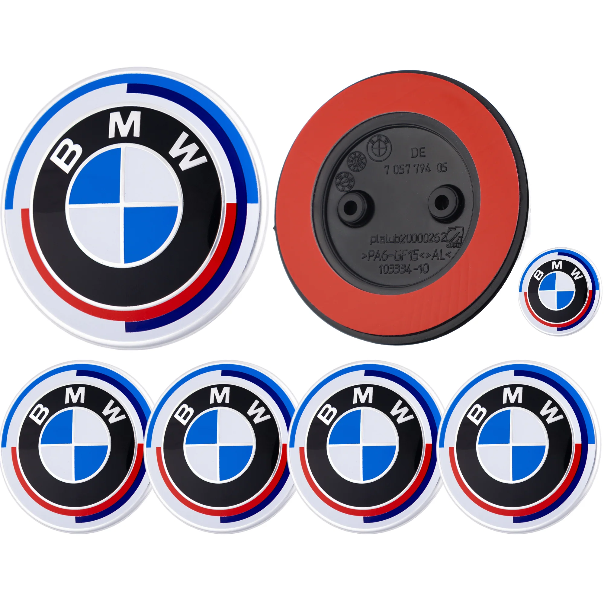 BMW 50th Anniversary Badge – high-quality car emblem, wheel cap, steering wheel badge or accessory from CarluxParts