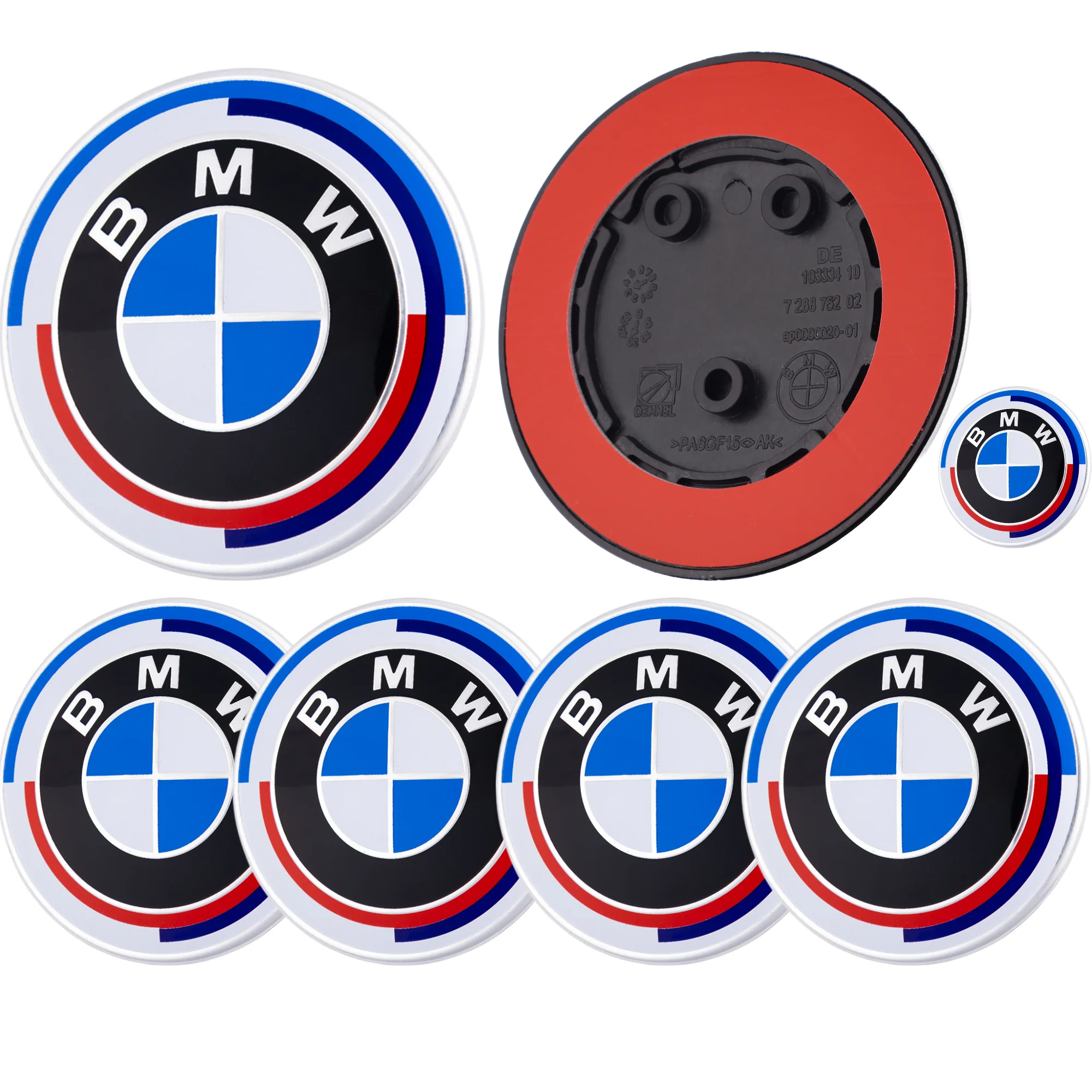 BMW 50th Anniversary Badge – high-quality car emblem, wheel cap, steering wheel badge or accessory from CarluxParts