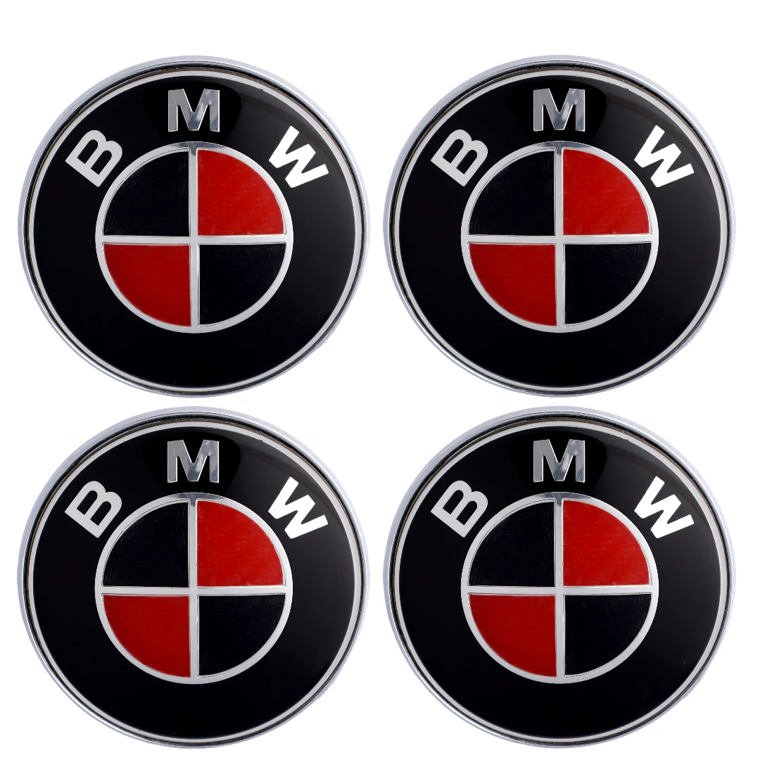 BMW Badge | Red & Black – high-quality car emblem, wheel cap, steering wheel badge or accessory from CarluxParts