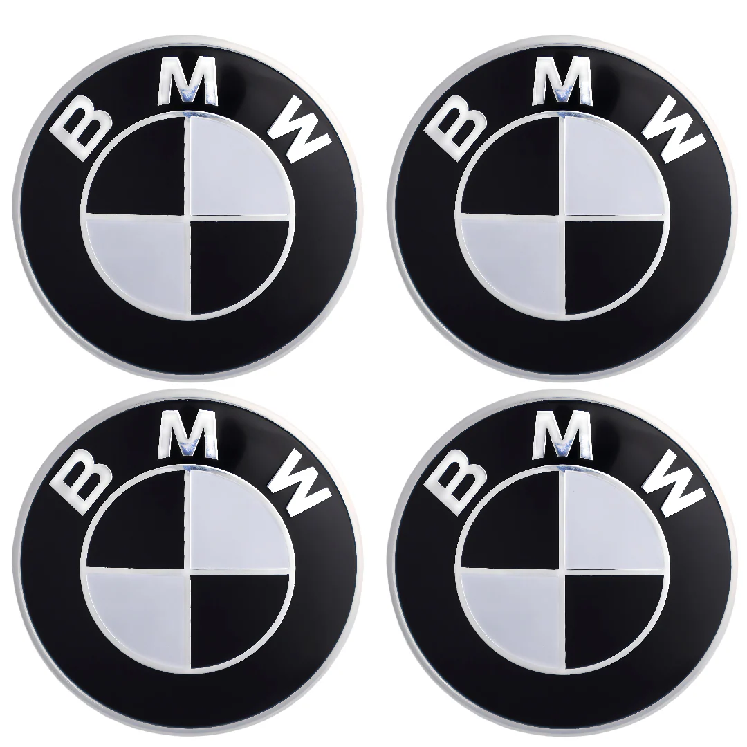 BMW Badge | Black & White – high-quality car emblem, wheel cap, steering wheel badge or accessory from CarluxParts