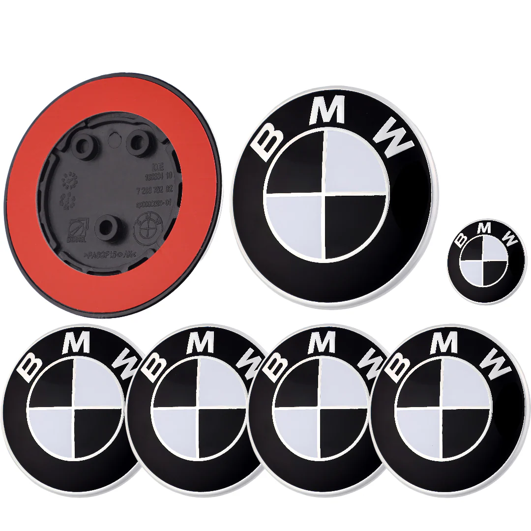 BMW Badge | Black & White – high-quality car emblem, wheel cap, steering wheel badge or accessory from CarluxParts