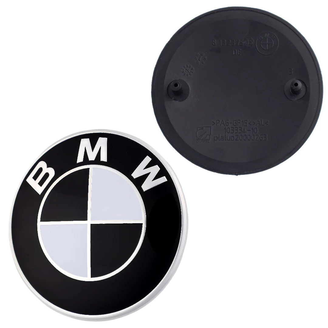 BMW Badge | Black & White – high-quality car emblem, wheel cap, steering wheel badge or accessory from CarluxParts