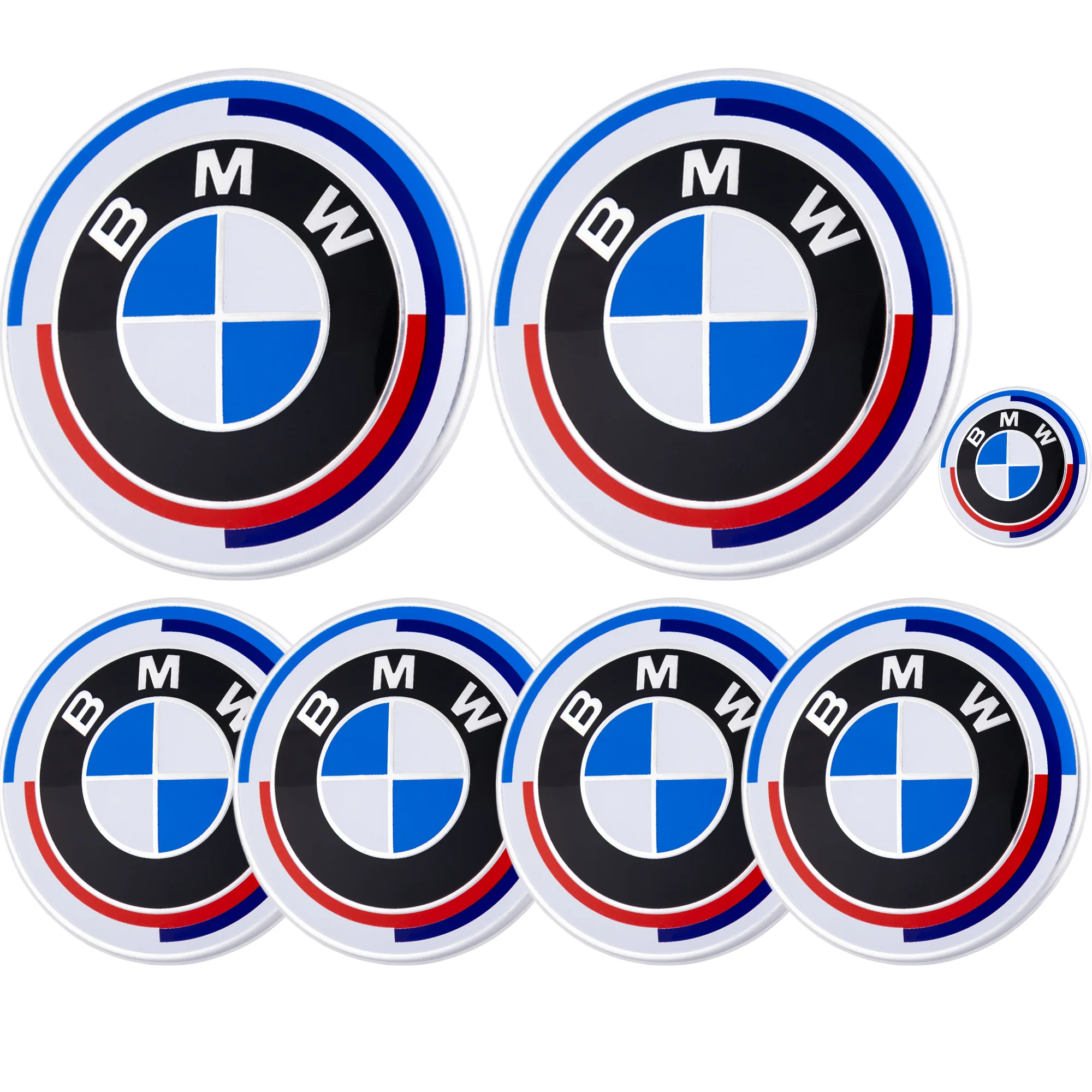 BMW 50th Anniversary Badge – high-quality car emblem, wheel cap, steering wheel badge or accessory from CarluxParts