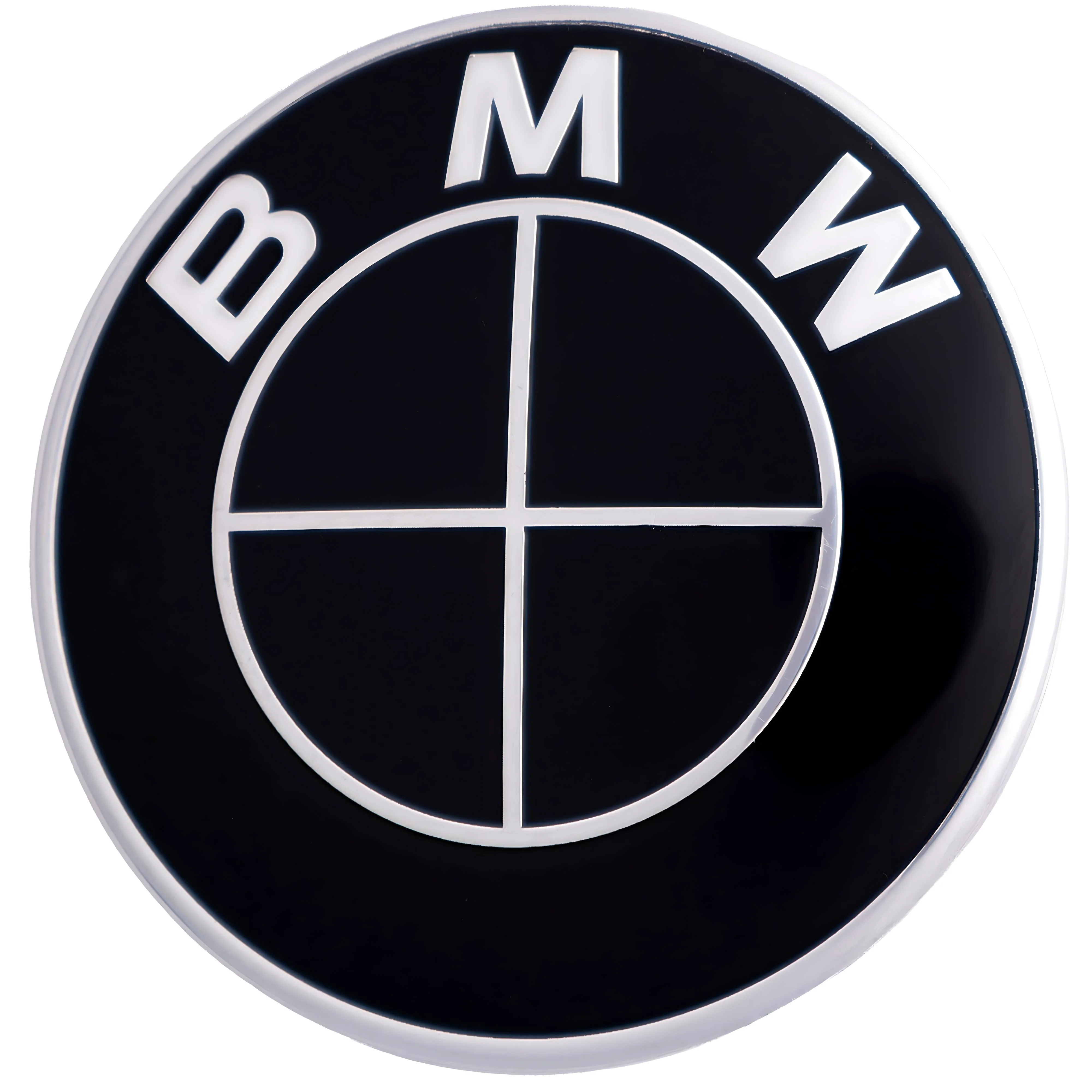 BMW Badge | Full Black – high-quality car emblem, wheel cap, steering wheel badge or accessory from CarluxParts