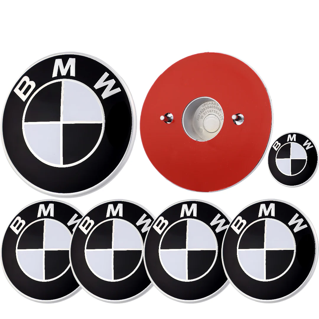 BMW Badge | Black & White – high-quality car emblem, wheel cap, steering wheel badge or accessory from CarluxParts