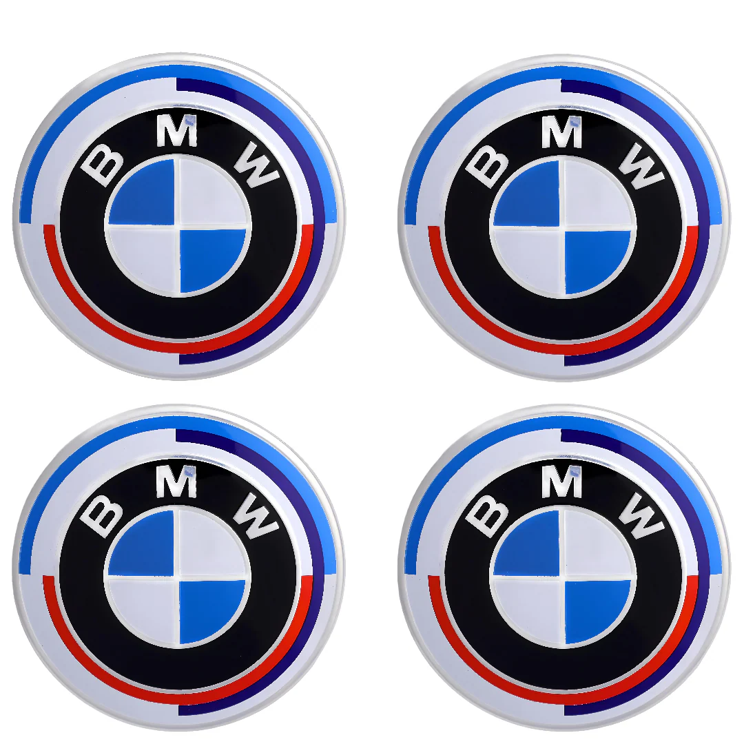 BMW 50th Anniversary Badge – high-quality car emblem, wheel cap, steering wheel badge or accessory from CarluxParts