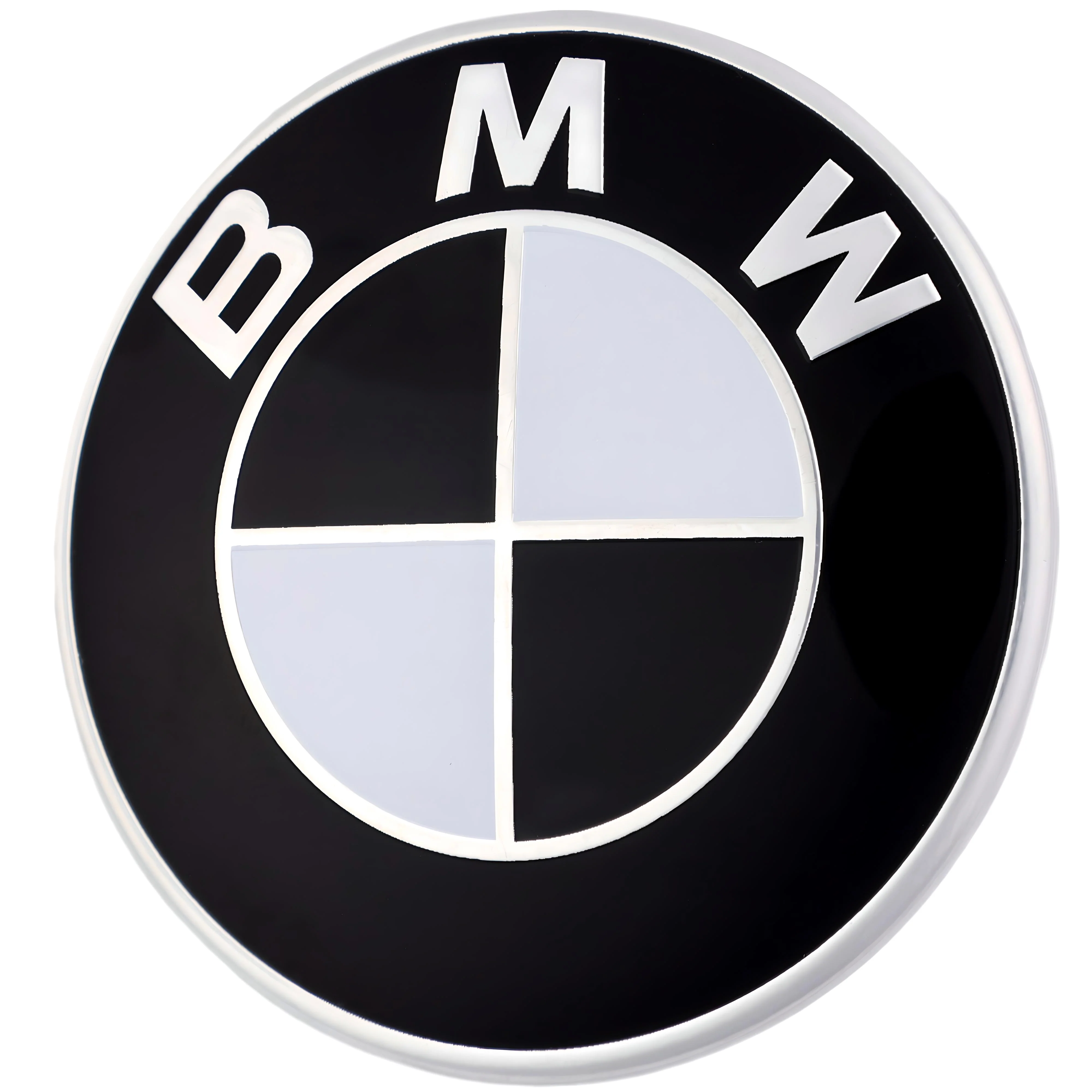 BMW Badge | Black & White – high-quality car emblem, wheel cap, steering wheel badge or accessory from CarluxParts