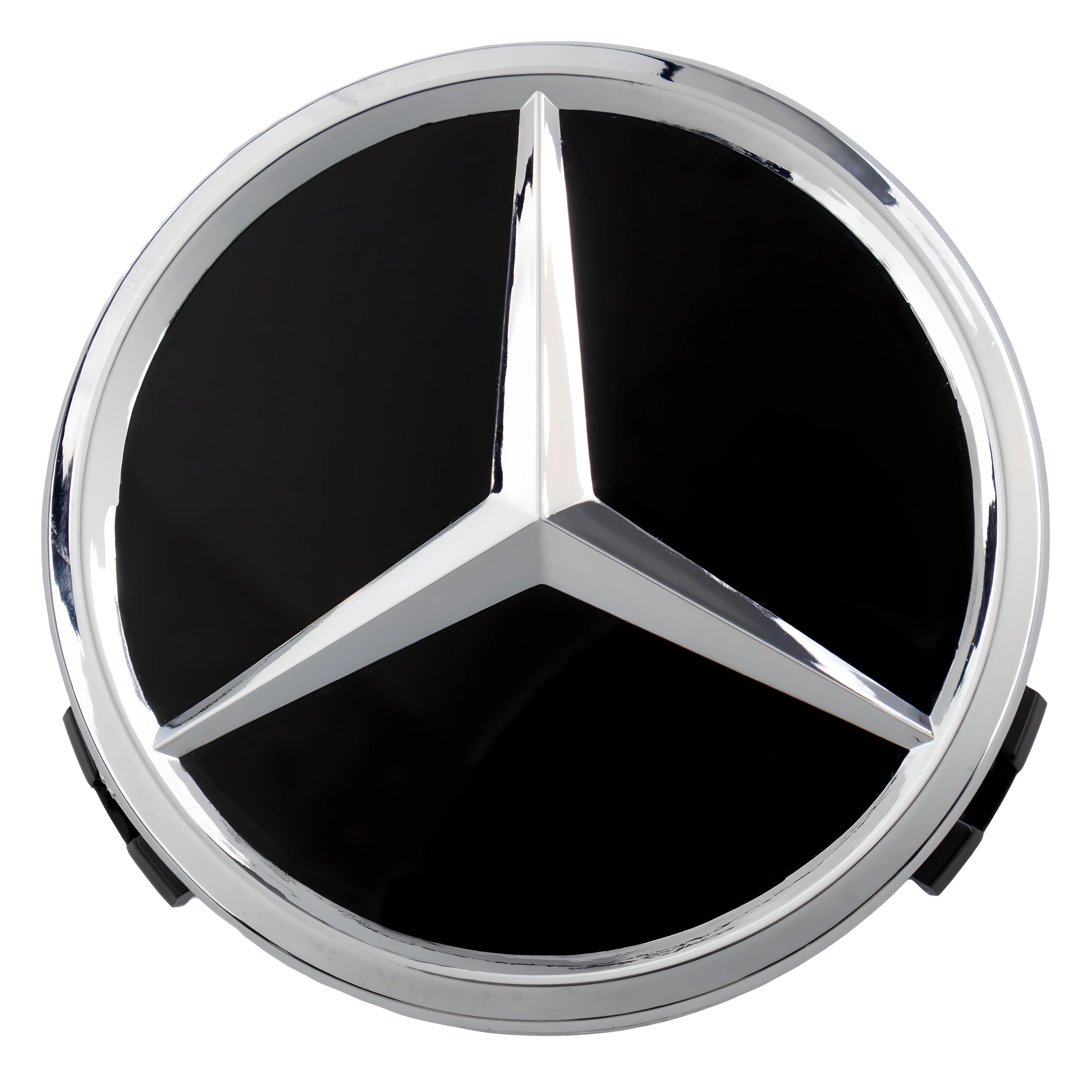 Mercedes Hub Caps | Chrome Black – high-quality car emblem, wheel cap, steering wheel badge or accessory from CarluxParts