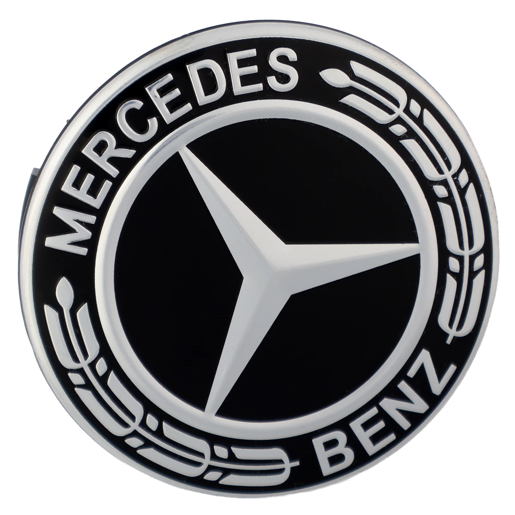 Mercedes Hub Caps | Classic Black – high-quality car emblem, wheel cap, steering wheel badge or accessory from CarluxParts