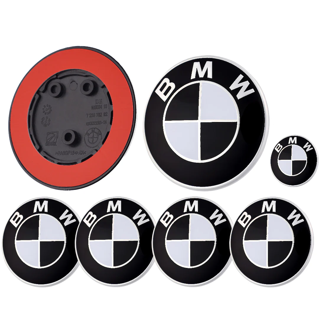 BMW Badge | Black & White – high-quality car emblem, wheel cap, steering wheel badge or accessory from CarluxParts