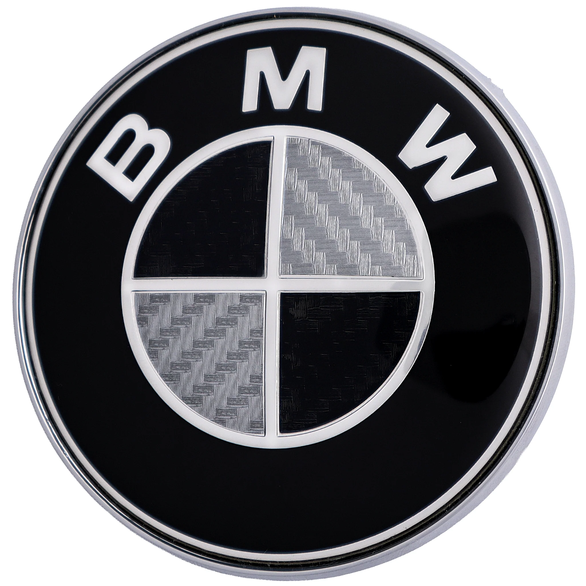 BMW Badge | Black & Grey – high-quality car emblem, wheel cap, steering wheel badge or accessory from CarluxParts